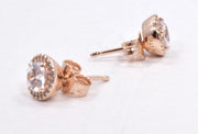 4-Genuine Pandora Round Sparkle Halo Stud Earrings 14k Rose Gold Plated 286272CZ-5700302593815-IKSpecs