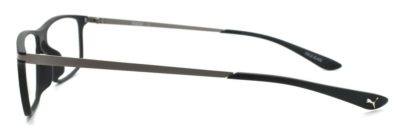3-PUMA PU0115O 001 Men's Eyeglasses Frames 54-14-145 Matte Black / Silver + CASE-889652063683-IKSpecs
