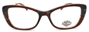 1-Harley Davidson HD0557 050 Women's Eyeglasses Frames 51-16-140 Brown / Gold-889214243072-IKSpecs