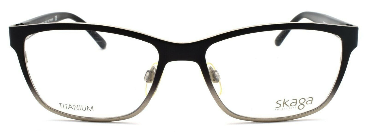 2-Skaga 3874 Barbro 5501 Women's Eyeglasses Frames TITANIUM 53-16-135 Matte Black-IKSpecs
