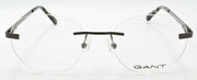 2-GANT GA3214 008 Men's Glasses Frames Rimless 52-18-145 Shiny Gunmetal-889214147684-IKSpecs