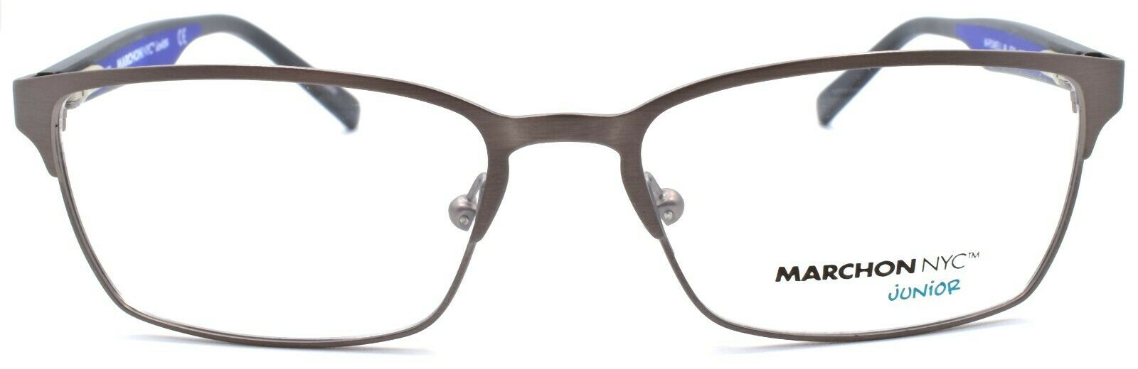 2-Marchon M-Powell Jr 021 Kids Boys Eyeglasses Frames 49-15-130 Light Gunmetal-886895470018-IKSpecs