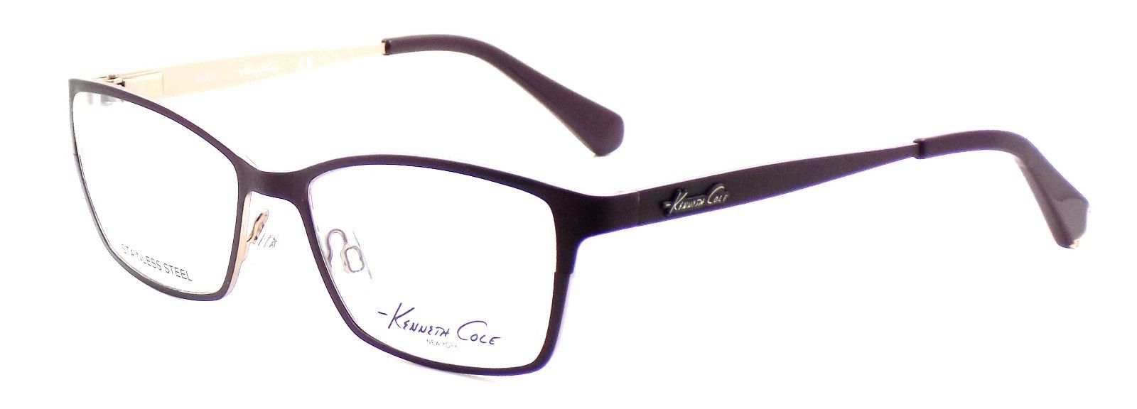 1-Kenneth Cole NY KC0206 083 Women's Eyeglasses 53-16-135 Matte Violet + CASE-664689610150-IKSpecs