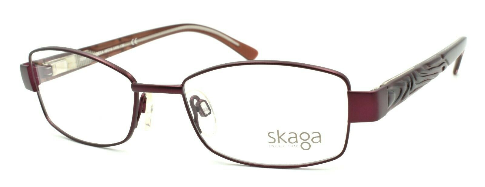 1-Skaga 3859 Margareta 5405 Women's Eyeglasses Frames PETITE 49-16-130 Burgundy-IKSpecs