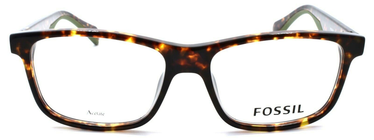 2-Fossil FOS 7046 086 Men's Eyeglasses Frames 54-16-145 Dark Havana-716736131146-IKSpecs