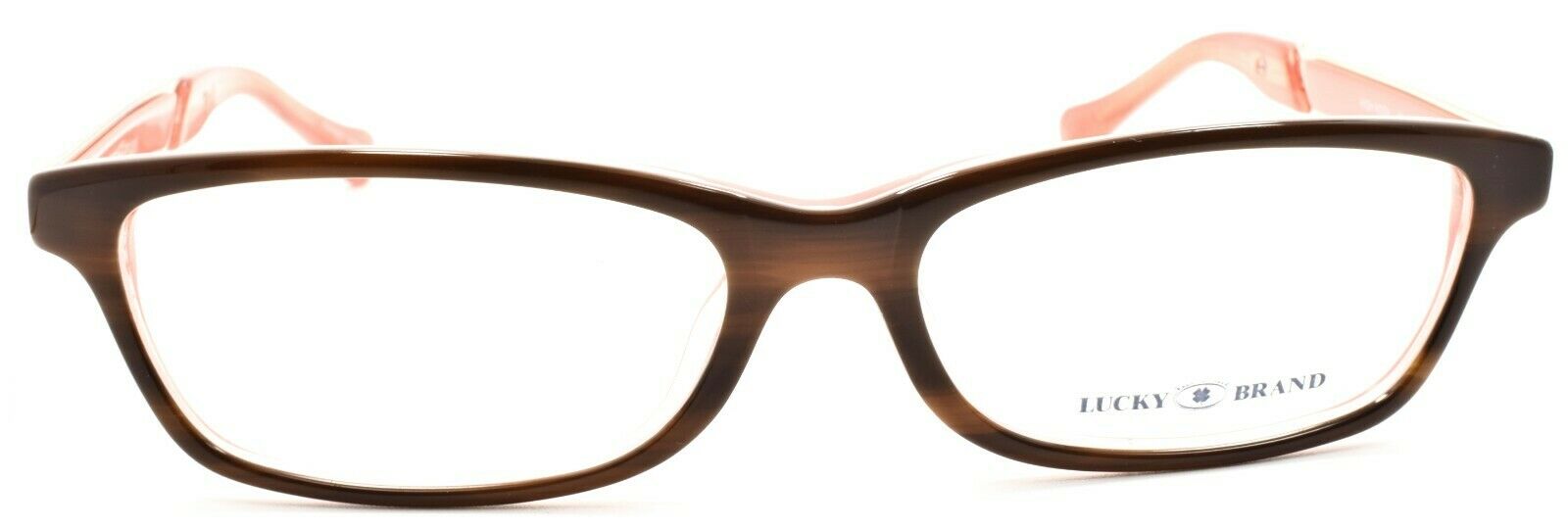2-LUCKY BRAND High Noon Women's Eyeglasses Frames 53-16-140 Brown Horn + CASE-751286215229-IKSpecs