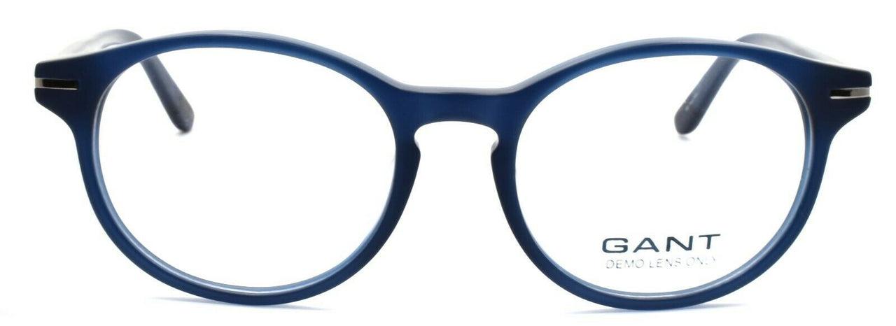 2-GANT GA3060 091 Men's Eyeglasses Frames Round 48-17-140 Matte Blue-664689694419-IKSpecs