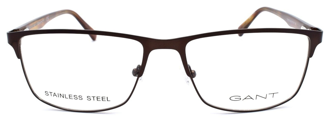 2-GANT GA3226 049 Men's Eyeglasses Frames 57-17-150 Matte Dark Brown-889214159106-IKSpecs