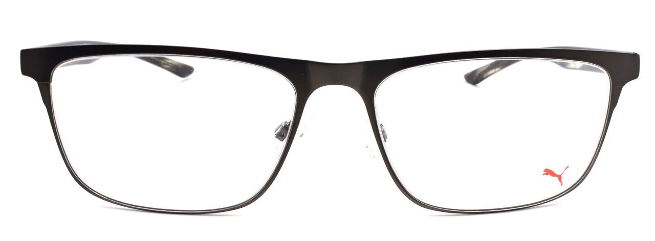 2-PUMA PU0124O 006 Men's Eyeglasses Frames Large 59-18-145 Ruthenium / Havana-889652106359-IKSpecs