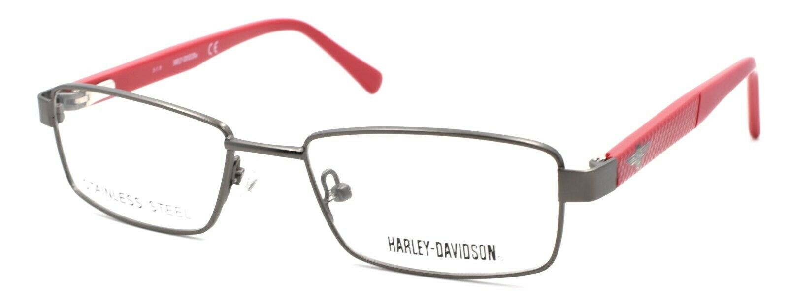 1-Harley Davidson HDT0128T 009 Eyeglasses Frames SMALL 49-17-135 Gunmetal + CASE-664689895557-IKSpecs