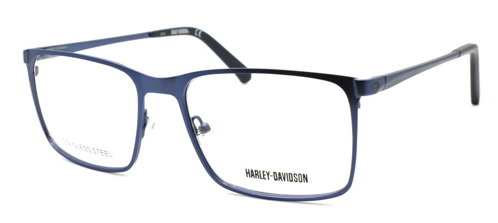 1-Harley Davidson HD0777 091 Men's Eyeglasses Frames 56-17-145 Matte Blue + Case-664689964819-IKSpecs