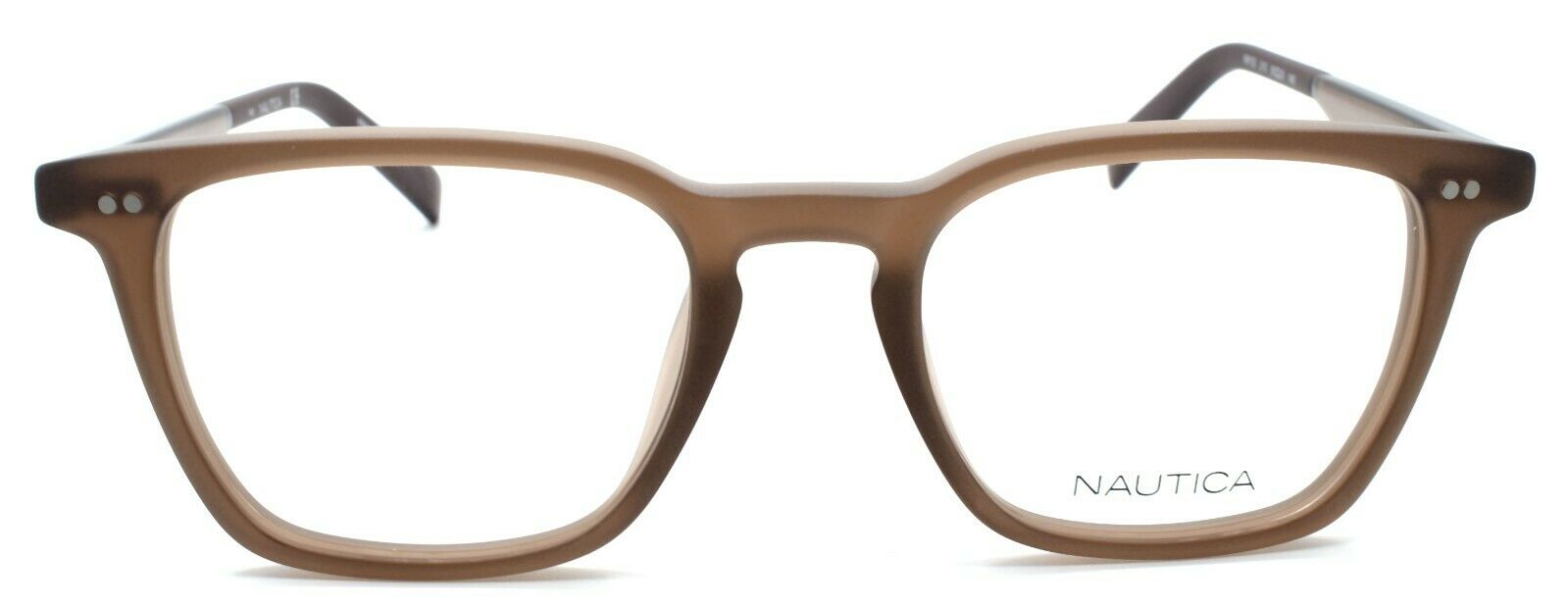 2-Nautica N8152 210 Men's Eyeglasses Frames 50-20-140 Matte Brown-688940462364-IKSpecs
