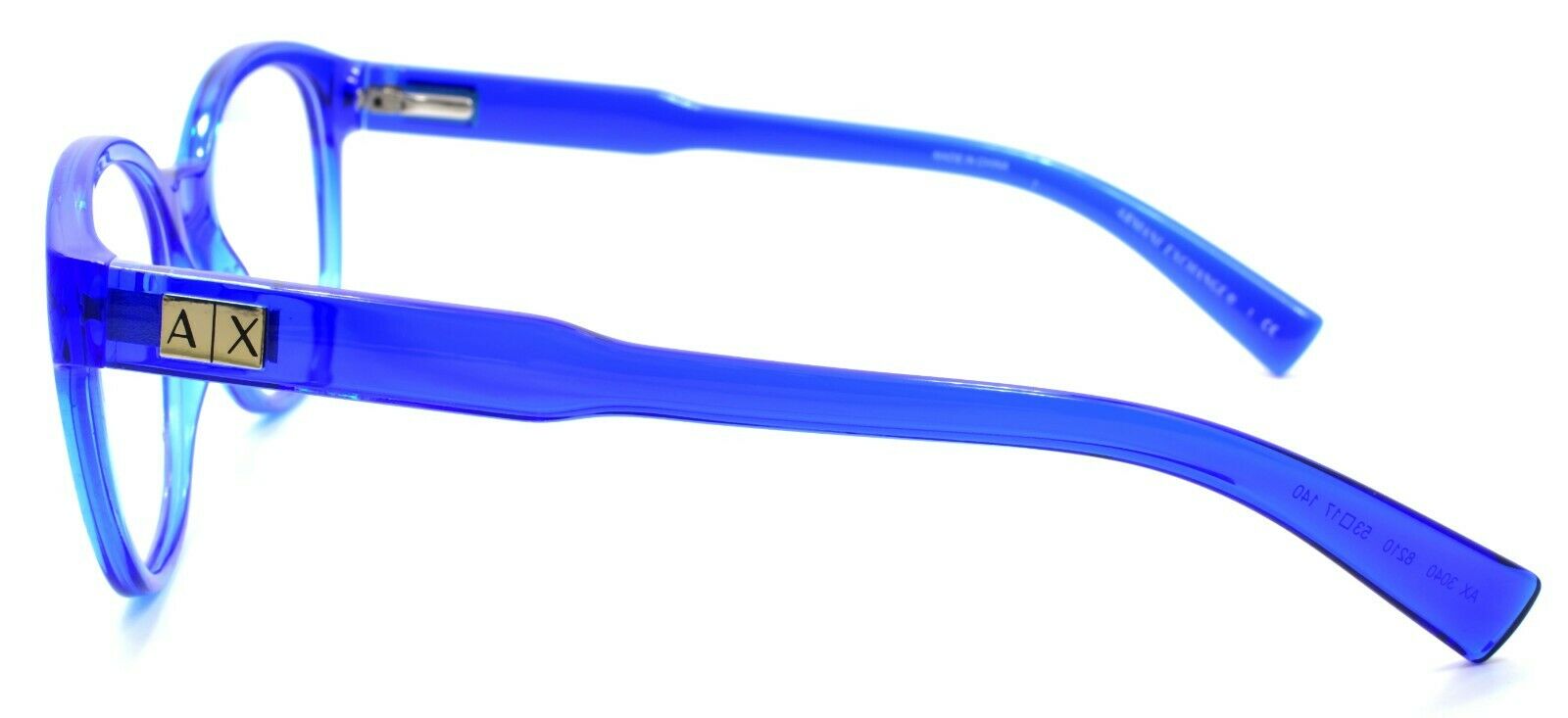 3-Armani Exchange AX3040 8210 Women's Eyeglasses Frames 53-17-140 Transparent Blue-8053672627220-IKSpecs
