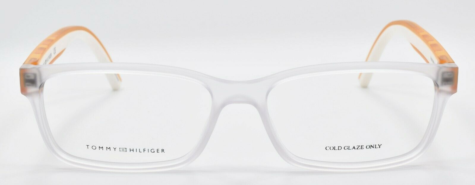 2-TOMMY HILFIGER TH 1495 900 Men's Eyeglasses Frames 54-16-145 Crystal / Orange-762753629838-IKSpecs
