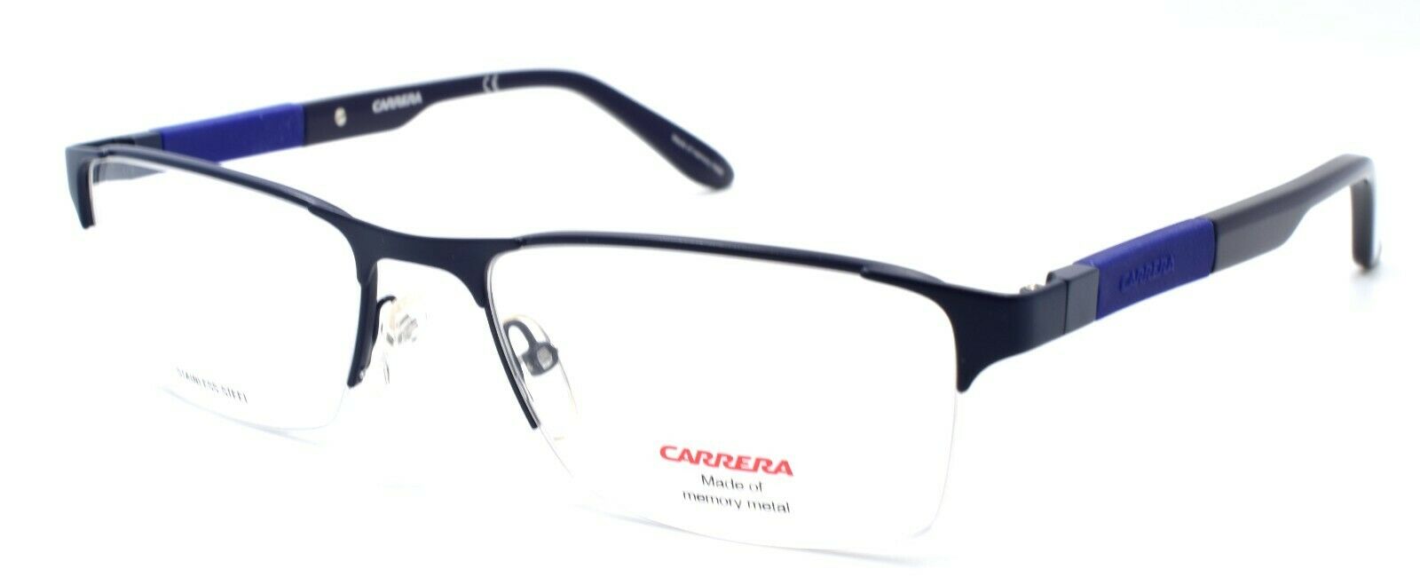 1-Carrera CA8821 PYF Men's Eyeglasses Frames Half-rim 53-18-140 Matte Blue-762753740397-IKSpecs