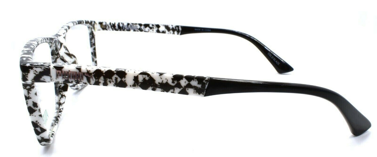 2-PUMA PU0117O 001 Men's Eyeglasses Frames 55-17-145 Black / White-889652063843-IKSpecs