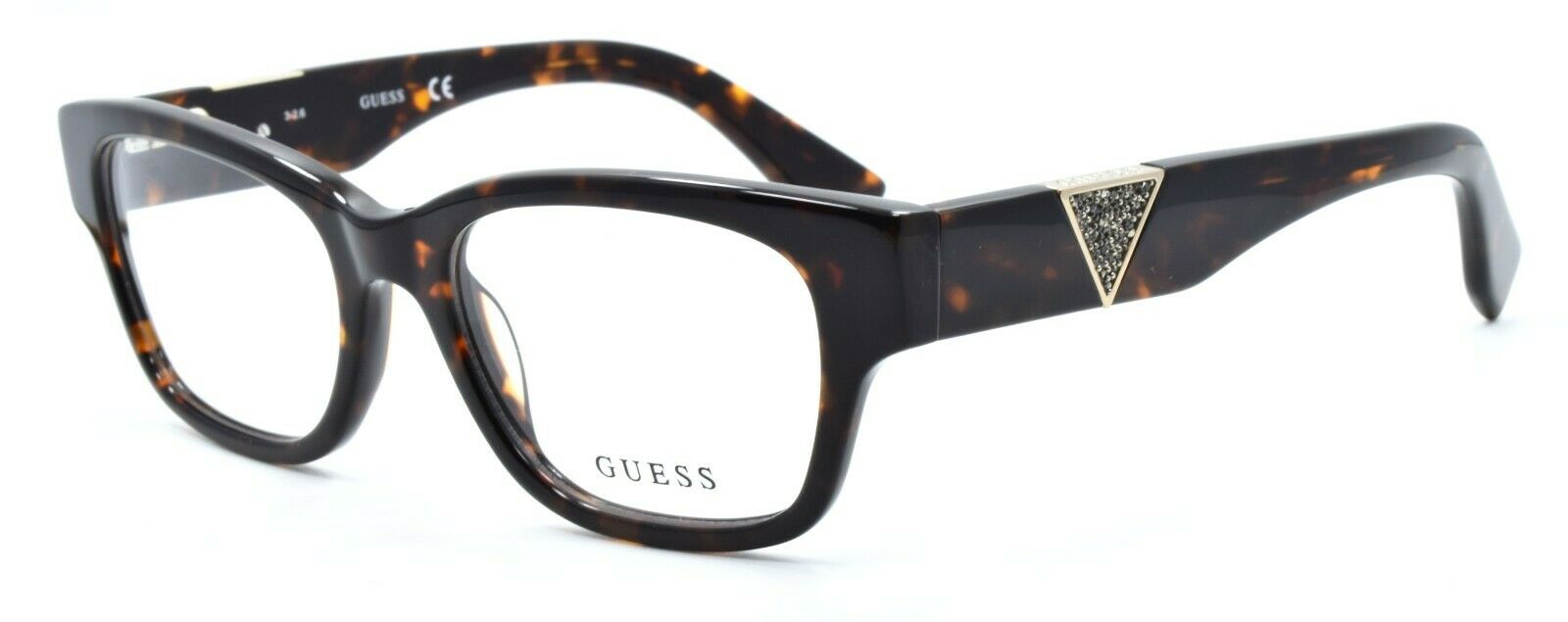 1-GUESS GU2576 052 Women's Eyeglasses Frames 51-18-135 Dark Havana + CASE-664689792078-IKSpecs