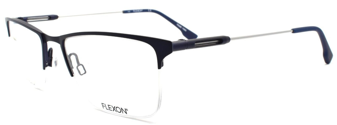 1-Flexon E1122 412 Men's Eyeglasses Half-rim Navy 53-18-145 Flexible Titanium-883900205337-IKSpecs