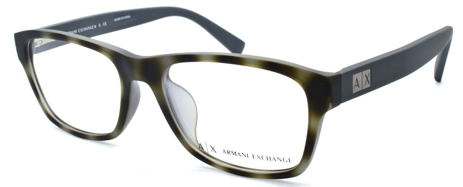 1-Armani Exchange AX3039F 8203 Men's Eyeglasses Frames 55-18-145 Havana / Smoke-8053672644043-IKSpecs