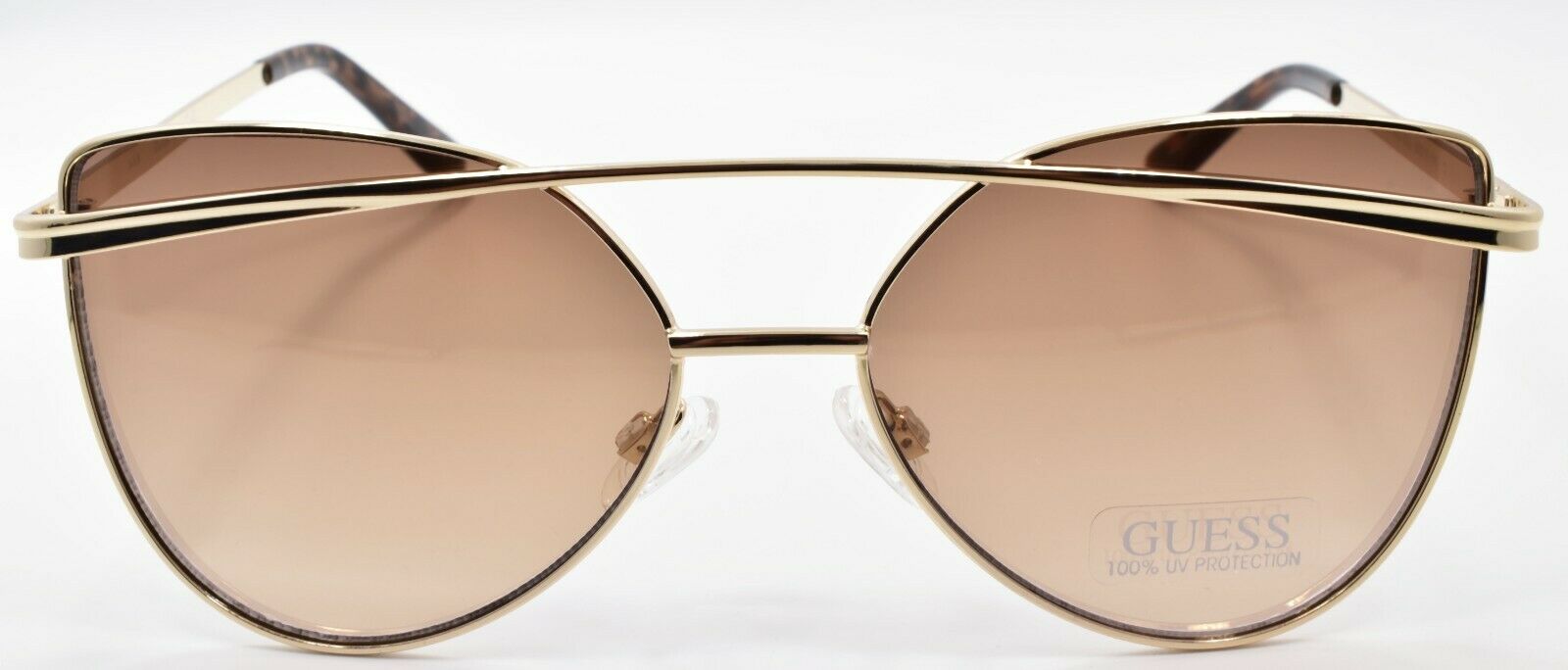 2-GUESS GF0332 32G Women's Sunglasses Cat Eye 56-16-140 Gold / Mirrored-664689979165-IKSpecs