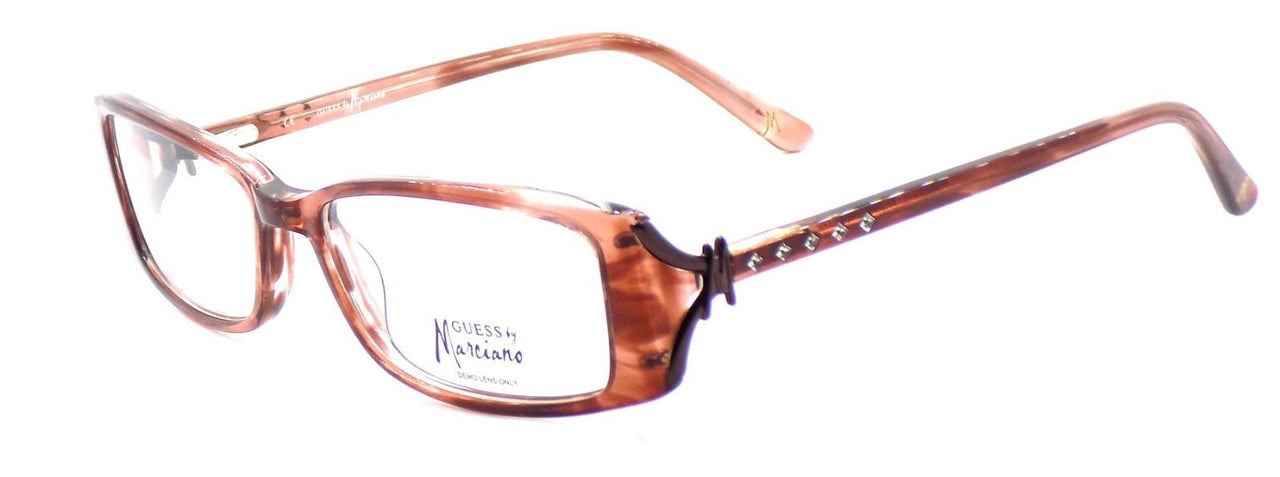 1-GUESS by Marciano GM146 BRN Women's Eyeglasses Frames 52-16-130 Brown Crystal-715583487062-IKSpecs