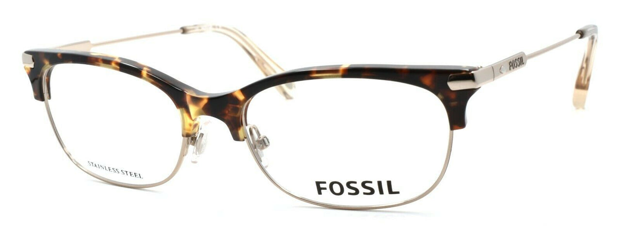 1-Fossil FOS 6055 OIM Women's Eyeglasses Frames 52-17-145 Gold / Havana + CASE-716737796368-IKSpecs