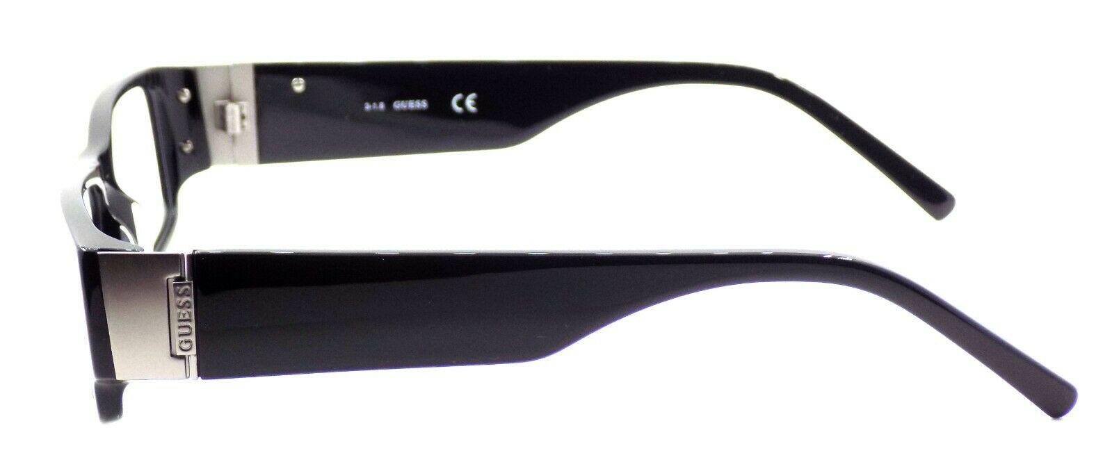 3-GUESS GU1595 BLK Men's Eyeglasses Frames Plastic 55-16-140 Black-715583185647-IKSpecs