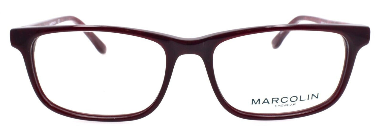 Marcolin MA5017 066 Women's Eyeglasses Frames 53-16-135 Dark Red