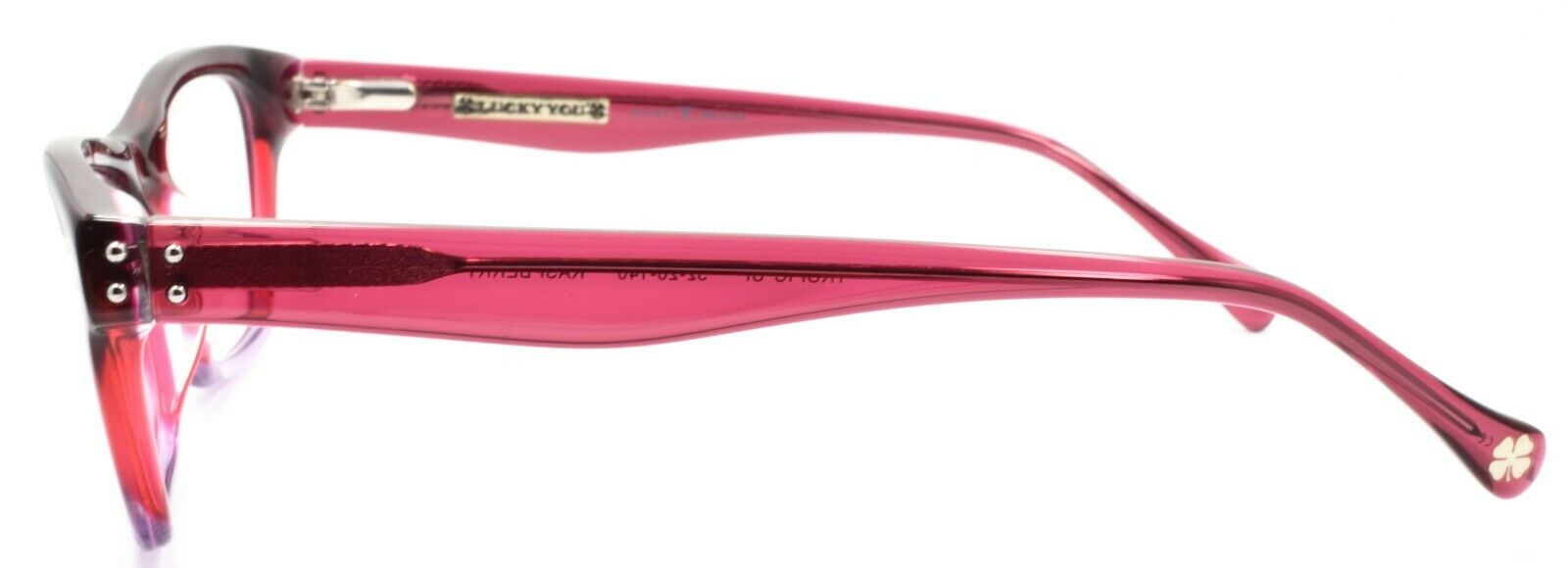 3-LUCKY BRAND Tropic UF Women's Eyeglasses Frames 52-20-140 Raspberry + CASE-751286248227-IKSpecs