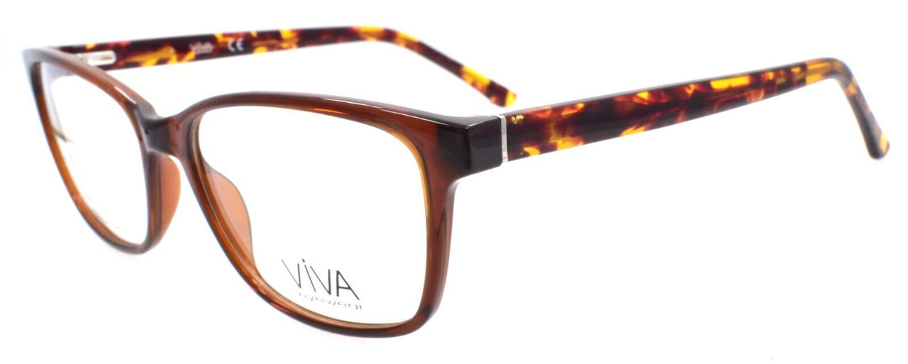 Viva by Marcolin VV4515 048 Eyeglasses Frames 56-17-145 Shiny Dark Brown