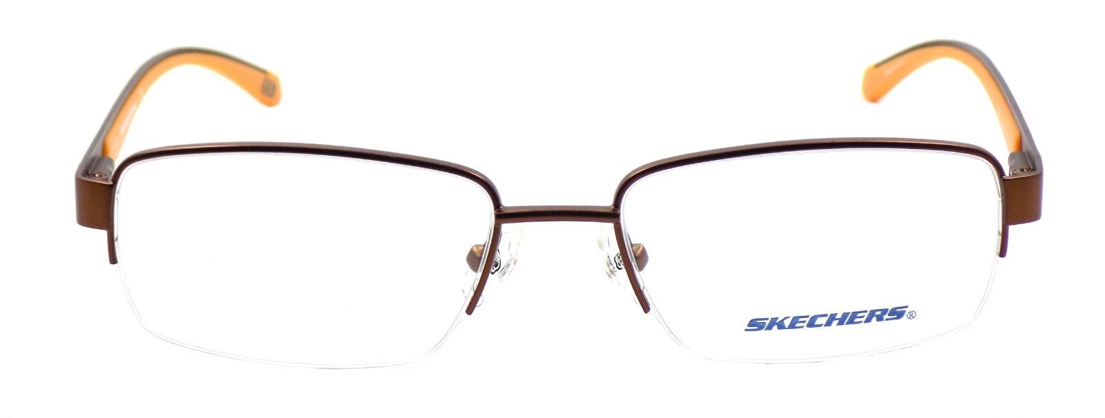 2-SKECHERS SE3170 049 Men's Eyeglasses Frames 53-17-140 Matte Brown / Orange +CASE-664689740765-IKSpecs