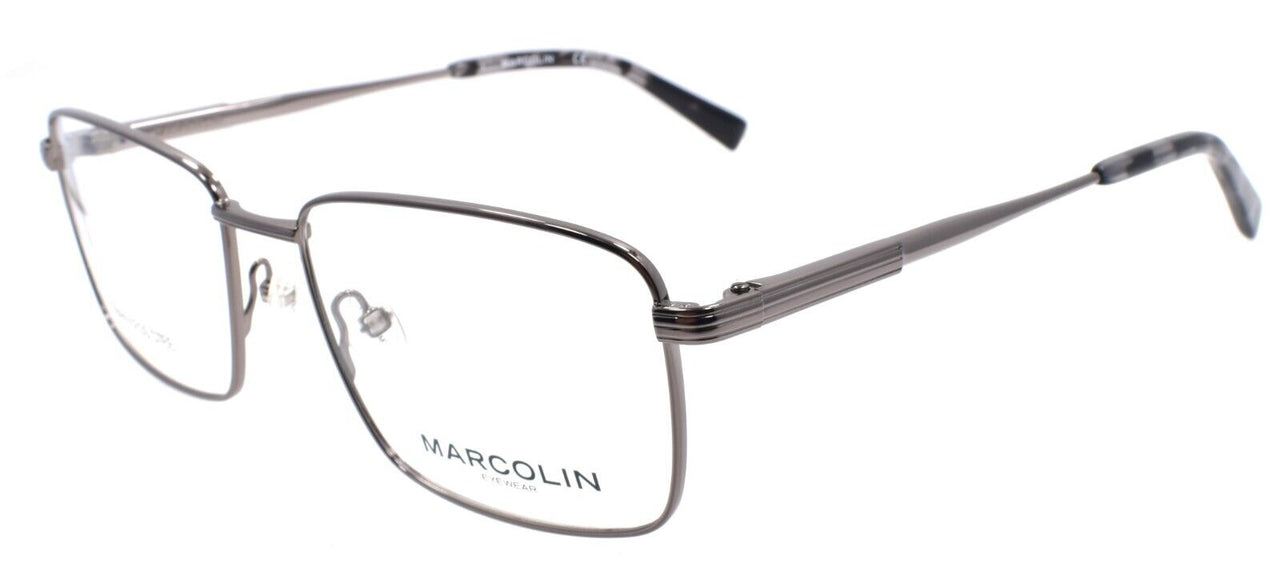 Marcolin MA3028 008 Men's Eyeglasses Frames 54-17-145 Shiny Gunmetal