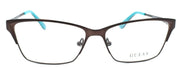 2-GUESS GU2605 049 Women's Eyeglasses Frames 55-14-140 Matte Dark Brown + CASE-664689884261-IKSpecs