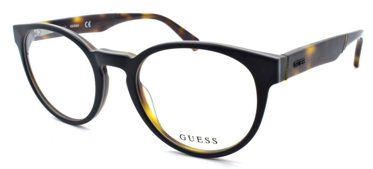 1-GUESS GU1932 002 Men's Eyeglasses Frames Round 51-20-140 Matte Black / Havana-664689875832-IKSpecs