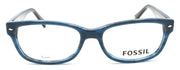 2-Fossil FOS 7009 38I Women's Eyeglasses Frames 50-16-140 Blue Horn + CASE-762753627759-IKSpecs