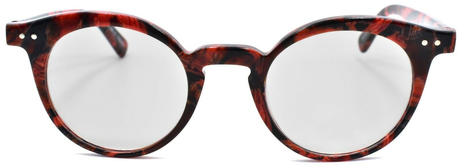 2-Eyebobs Reva 2747 01 Women's Reading Glasses Red Black Marble +2.25-842754161060-IKSpecs