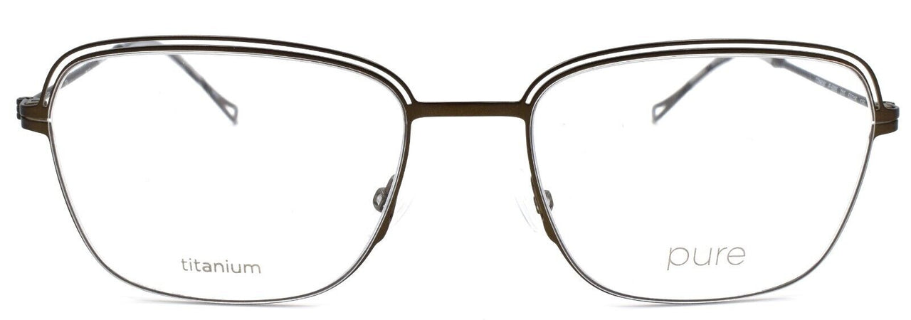 2-Airlock Pure P-5005 210 Women's Eyeglasses Titanium 53-18-135 Satin Brown-886895488099-IKSpecs