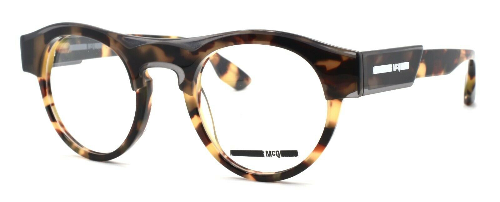 1-McQ Alexander McQueen MQ0005O 002 Women's Eyeglasses Frame 45-22-140 Havana Grey-889652002040-IKSpecs