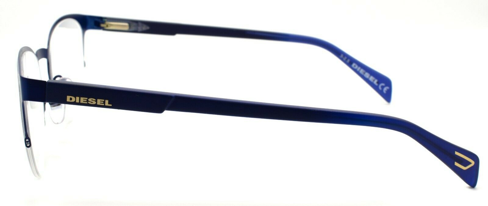 3-Diesel DL5158 091 Unisex Eyeglasses Frames Half Rim 52-19-145 Matte Blue-664689708048-IKSpecs