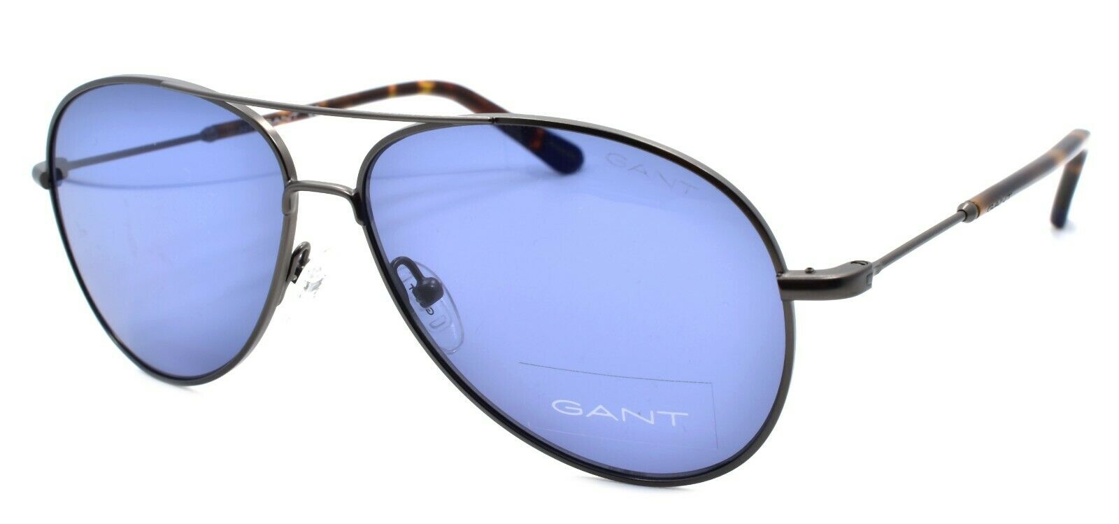 1-GANT GA7097 09V Men's Sunglasses Aviator 56-12-145 Gunmetal / Blue-664689917396-IKSpecs