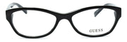 2-GUESS GU2376 BLK Women's Eyeglasses Frames Plastic 53-16-135 Black + CASE-715583785991-IKSpecs
