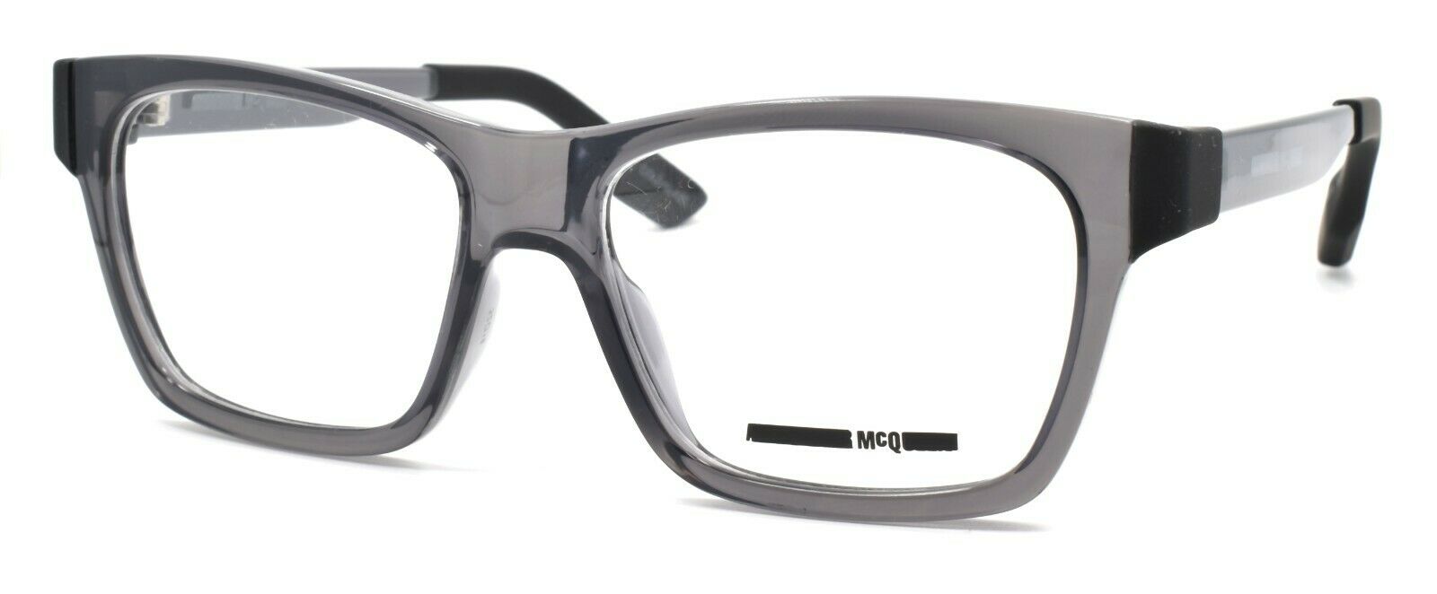 1-McQ Alexander McQueen MQ0015O 001 Women's Eyeglasses 52-16-140 Transparent Gray-889652002378-IKSpecs