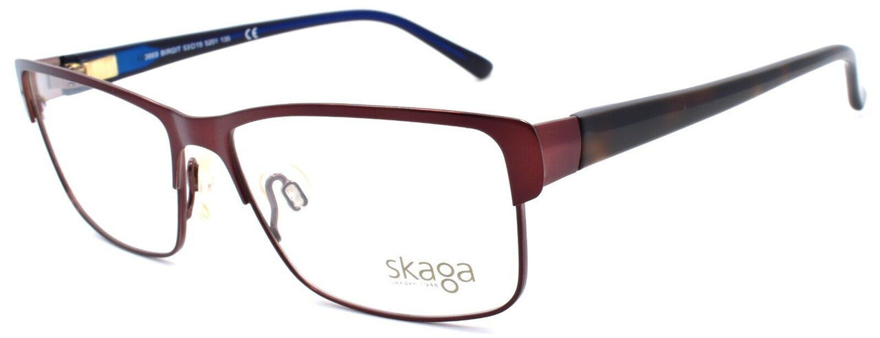 1-Skaga 3869 Birgit 5201 Women's Eyeglasses Frames 53-15-135 Brown-Does not apply-IKSpecs