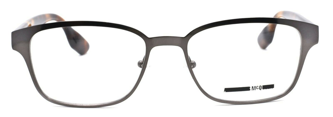 2-McQ Alexander McQueen MQ0042O 002 Women's Eyeglasses 52-17-145 Ruthenium Havana-889652032665-IKSpecs
