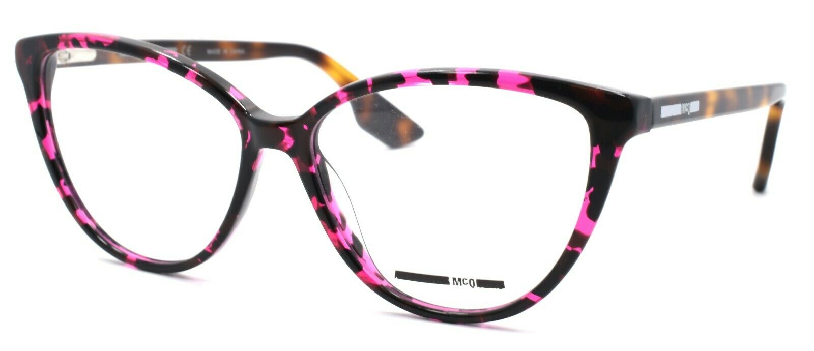 1-McQ Alexander McQueen MQ0063O 004 Women's Eyeglasses 54-14-145 Pink Tortoise-889652064352-IKSpecs