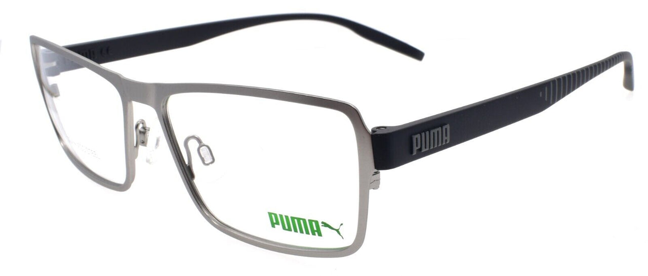 PUMA PU0291O 002 Men's Eyeglasses Frames Large 58-16-150 Ruthenium / Gray