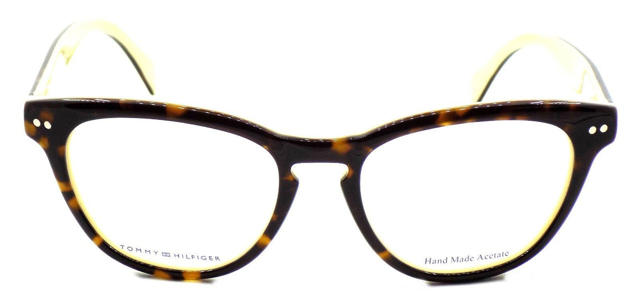 2-TOMMY HILFIGER TH 1201 60A Eyeglasses Frames 52-18-145 Havana Cream + CASE-762753052452-IKSpecs