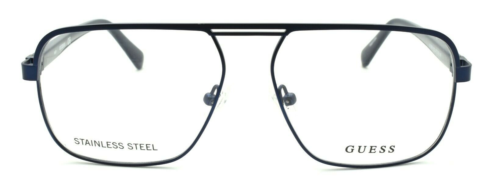2-GUESS GU1966 092 Men's Eyeglasses Frames Aviator 57-15-145 Blue-889214033901-IKSpecs