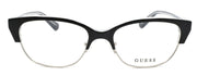 2-GUESS GU2590 001 Women's Eyeglasses Frames Cat Eye 52-17-135 Shiny Black + CASE-664689837731-IKSpecs