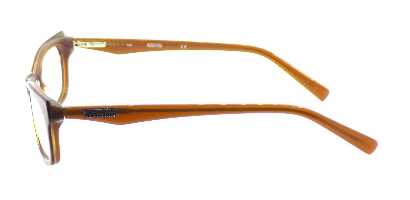 3-Kenneth Cole REACTION KC746 050 Women's Eyeglasses Frames 53-15-135 Brown + CASE-664689599448-IKSpecs